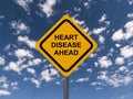 Heart disease ahead Royalty Free Stock Photo