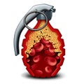 Heart Disease Bomb Royalty Free Stock Photo