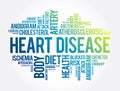 Heart Disease word cloud collage, health concept background Royalty Free Stock Photo