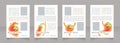 Heart disorder medical indication blank brochure layout design