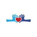 Heart donation logo and simple flat symbol for website,mobile,logo,app,UI