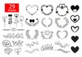 Heart Doodle , Valentine and wedding Heart drawing style, Vector illustration