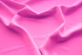 Heart draping on pink fabric silk Royalty Free Stock Photo