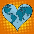 Heart earth planet