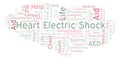 Heart Electric Shock word cloud, made with text only.
