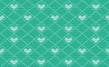 Heart Embroidery Pattern, Knitted Diagonal Background, Vector Tribal Crochet seamless