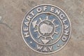 Heart of England Way Marker In Lichfield, Midlands, England.
