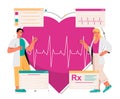Heart examination concept