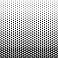 Heart fade pattern. Faded halftone black dots isolated on white background. Degraded fades dote design print Royalty Free Stock Photo