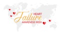 February is Heart Failure Awareness Week. Royalty Free Stock Photo