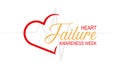 February is Heart Failure Awareness Week. Royalty Free Stock Photo
