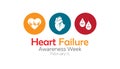 February is Heart Failure Awareness Week. Royalty Free Stock Photo