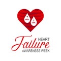 February is Heart Failure Awareness Week. Royalty Free Stock Photo