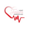 February is Heart Failure Awareness Week. Royalty Free Stock Photo