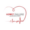 Heart Failure Awareness Week background Royalty Free Stock Photo