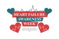 Heart Failure Awareness Week background Royalty Free Stock Photo