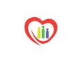 Heart family caring Herz und Familie logo