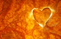 Heart on fire Royalty Free Stock Photo