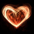 Heart on fire