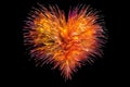 Heart fireworks, AI generated