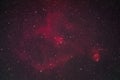 Heart and Fishhead Nebula Royalty Free Stock Photo