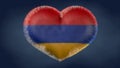 Heart of the flag of Armenia. Royalty Free Stock Photo