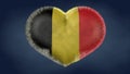 Heart of the flag of Belgium. Royalty Free Stock Photo