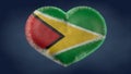 Heart of the flag of Guyana.