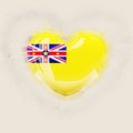Heart with flag of niue