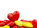 Heart with flag of ussr Royalty Free Stock Photo