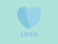 Heart. Flat icon on white background. Simple illustration