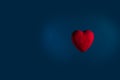 The heart float in space.Imagine for planet of love.