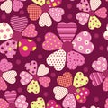 Heart flower pattern