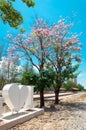 Heart with flower tree