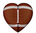 Heart Football Royalty Free Stock Photo