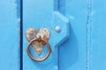 Heart formed backplate of door handle Royalty Free Stock Photo