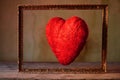 heart in a frame Royalty Free Stock Photo