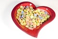 Heart full of candy Royalty Free Stock Photo