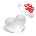 Heart gift present open Royalty Free Stock Photo
