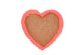 Heart gingerbread isolated Royalty Free Stock Photo