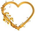 Heart of gold jewelery gift for Valentines Day