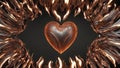 heart of gold A large and oval-shaped fire heart that pulsates fast