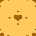 Heart of Gold Pattern Royalty Free Stock Photo