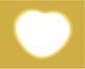 Heart with golden gradient frame love valentine Greeting card vector Illustration Royalty Free Stock Photo