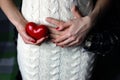 Heart hand couple love Royalty Free Stock Photo