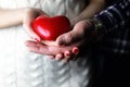 Heart hand couple love Royalty Free Stock Photo