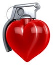 Heart hand grenade