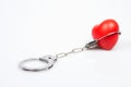 Heart With Handcuff Royalty Free Stock Photo