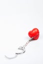 Heart With Handcuff Royalty Free Stock Photo