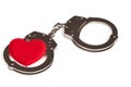 Heart in handcuffs Royalty Free Stock Photo